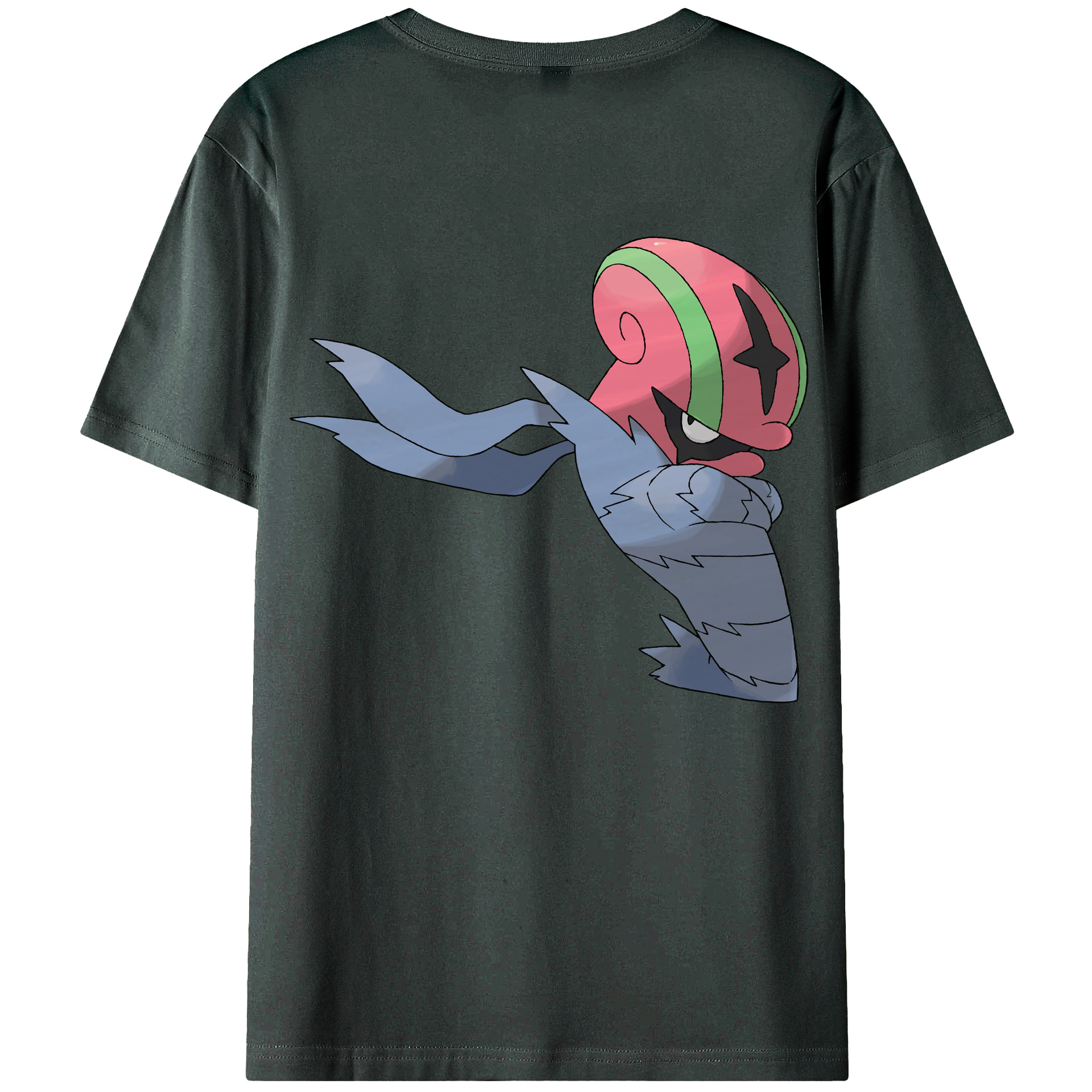 （画像用） ポケットモンスター Pokémon 綿100％ メンズ半袖Tシャツ（バックプリント） 通気性